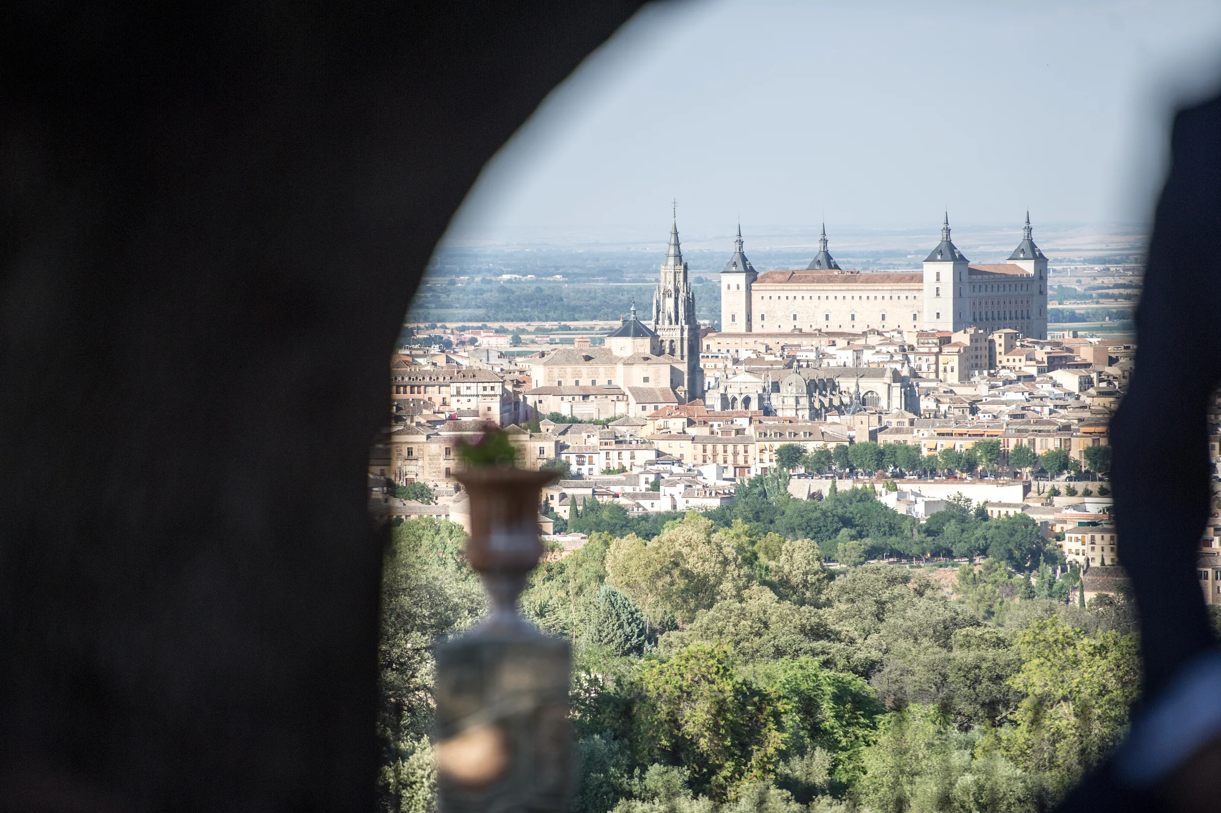 Vistas panorámicas de Toledo desde el Cigarral de las Mercedes